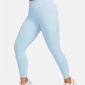 Nike Universa Women’s Leggings XXL Medium-Support High Rise 7/8 Blue Running NWT